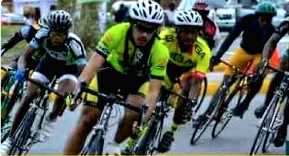 Cyclists racing for the Harold Blissett Trophy